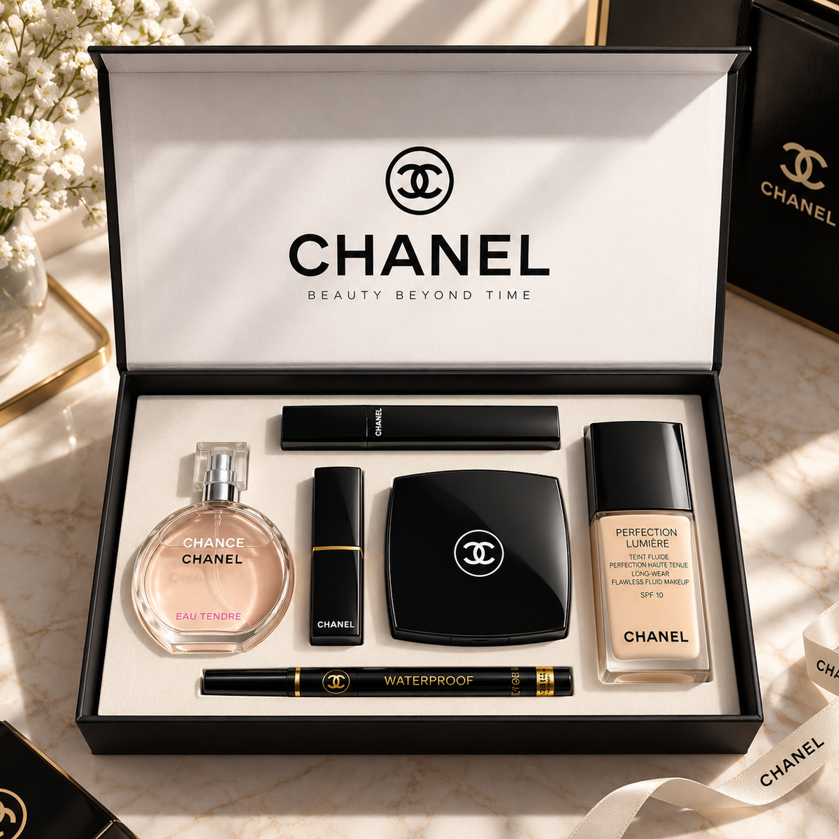 Chanel 6-Piece Makeup and Fragrance Gift Set