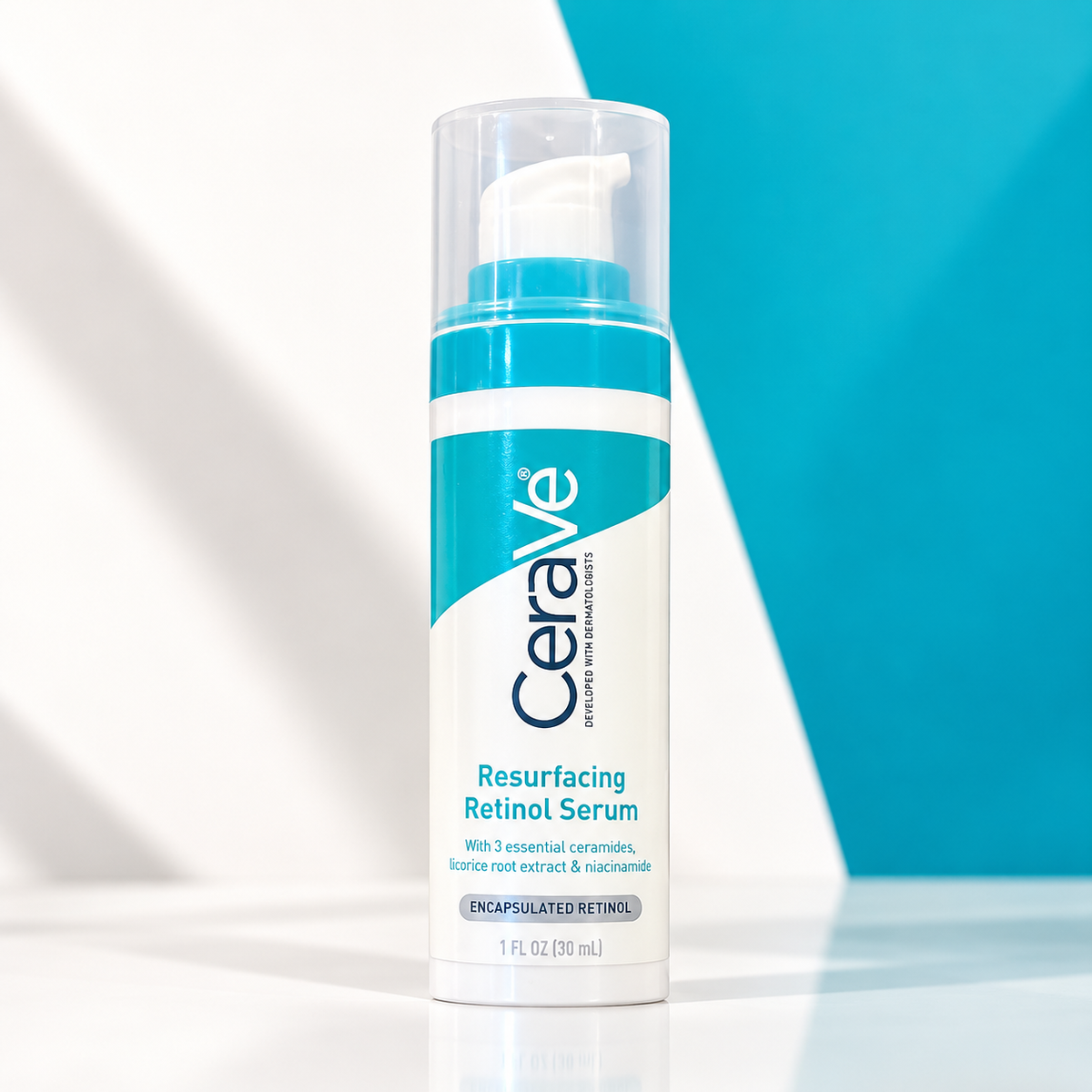 CeraVe Resurfacing Retinol Serum – Encapsulated Retinol, Niacinamide & Ceramides (30ml)