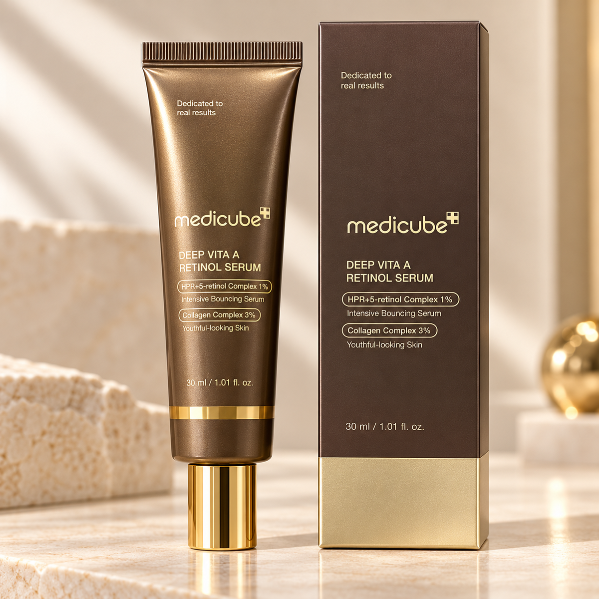Medicube Deep Vita A Retinol Serum – HPR + 5-Retinol Complex & Collagen Complex 3% – 30ml