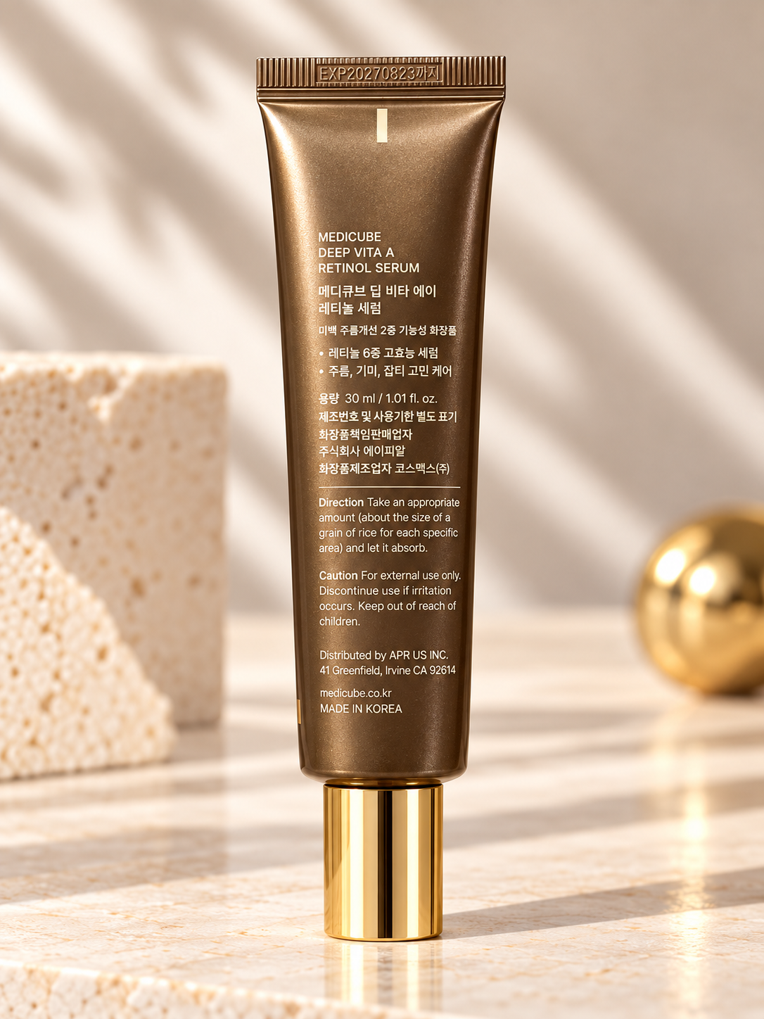 Medicube Deep Vita A Retinol Serum – HPR + 5-Retinol Complex & Collagen Complex 3% – 30ml