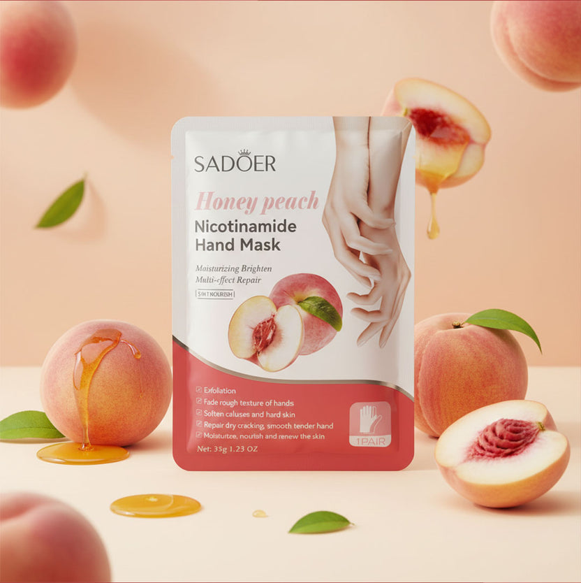 Honey Peach Nicotinamide Hand Mask